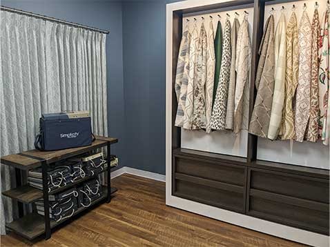 Closet interior showcase